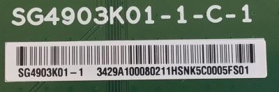 T-CON PARA MONITOR SAMSUNG / NUMERO DE PARTE 3429A10008 / SG4903K01-1-C-1 / DISPLAY SG4903K01-1 / MODELO C49HG90DMR - Imagen 2